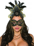 Shirley Of Hollywood SOH-964 MASK WITH CROWN HANGING BEAD Shirley of Hollywood