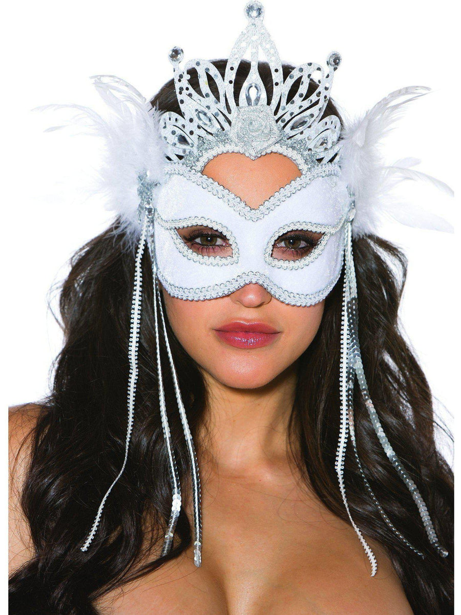 Shirley Of Hollywood SOH-967 MASK VELVET SILVER ICE QUEEN Shirley of Hollywood