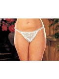 Shirley of Hollywood DS-IA-X10 Geschulpte geborduurde slip zonder kruis Shirley of Hollywood
