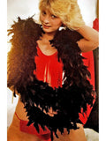 Shirley of Hollywood Hot Fringe Fun Camisole panty i pastër Set IS-Shirley of Hollywood