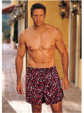 Shirley of Hollywood IS-SOH-563 Valentines Heart print charmeuse boxer shorts IS-Shirley of Hollywood