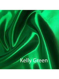 Swatches of Nouveau Bridal Satin See and Feel our lovely Colors-BEDDING,FABRIC, Colors, Yardage, Swatch Kits-Satin Boutique-Kelly Green [out of stock 3/6/21]-SatinBoutique