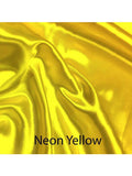 Ўзоры вясельнага атласа Nouveau Убачыце і адчуйце нашы цудоўныя колеры-СПАЛЬНЯ, ТКАНЬ, колеры, ярдзіны, наборы Swatch-Satin Boutique-Neon Yellow-SatinBoutique