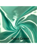 Nouveau Bridal Satin- ի նմուշներ և զգացեք մեր սիրուն գույները-Անկողնային պարագաներ, Կտորեղեն, գույներ, բակեր, Swatch հավաքածուներ-ատլասե բուտիկ-Aqua Green-SatinBoutique