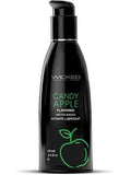 Wicked Sensual Care Aqua Water Lubricant - 2 oz Candy Apple-Body Lubricant-Eldorado-SatinBoutique