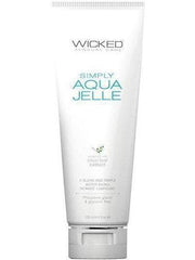 Wicked Sensual Care Simply Aqua Jelle Water Based Lubricant - 4 oz Eldorado