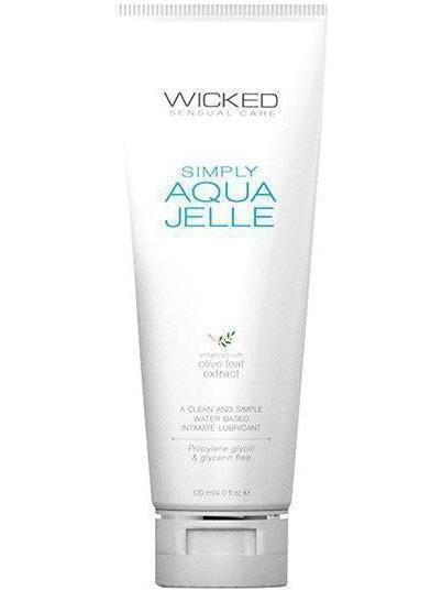 Wicked Sensual Care Simply Aqua Jelle Water Based Lubricant - 4 oz Eldorado