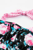 Mixed Print Tie-Back Two-Piece Swimsuit Trendsi