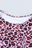 Set Bikini Pinggang Tinggi Tie-Knot Leopard Trendsi
