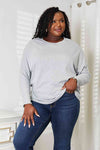 Double Take Seam Detail Round Neck Long Sleeve Top-Trendsi-SatinBoutique