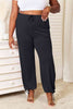 Basic Bae Full Size Soft Rayon Drawstring Waist Pants with Pockets-Trendsi-SatinBoutique