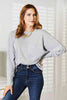 Double Take Seam Detail Round Neck Long Sleeve Top-Trendsi-SatinBoutique