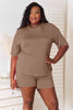 Basic Bae Full Size Soft Rayon Half Sleeve Top and Shorts Set-Trendsi-SatinBoutique