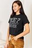 Simply Love Letter Graphic Round Neck T-Shirt-Trendsi-SatinBoutique