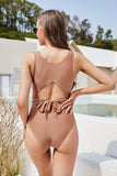 Jednodijelni kupaći kostim s izrezom s križnim izrezom Trendsi