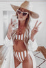 Striped Tank High Waist Bikini Trendsi