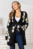 Double Take Floral Button Down Longline Cardigan-Trendsi-SatinBoutique