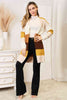 Woven Right Color Block Dropped Shoulder Cardigan-Trendsi-SatinBoutique