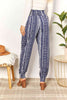 Double Take Geometric Print Tassel High-Rise Pants-Trendsi-SatinBoutique