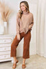 Woven Right Turtleneck Fringe Front Long Sleeve Sweater-Trendsi-SatinBoutique