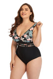 Jednodijelni kupaći kostim s cvjetnim izrezom Trendsi