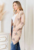 Double Take Star Pattern Open Front Longline Cardigan-Trendsi-SatinBoutique