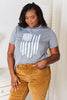 Simply Love US Flag Graphic Cuffed Sleeve T-Shirt-Trendsi-SatinBoutique