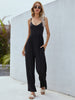 Adjustable Spaghetti Strap Jumpsuit with Pockets Trendsi